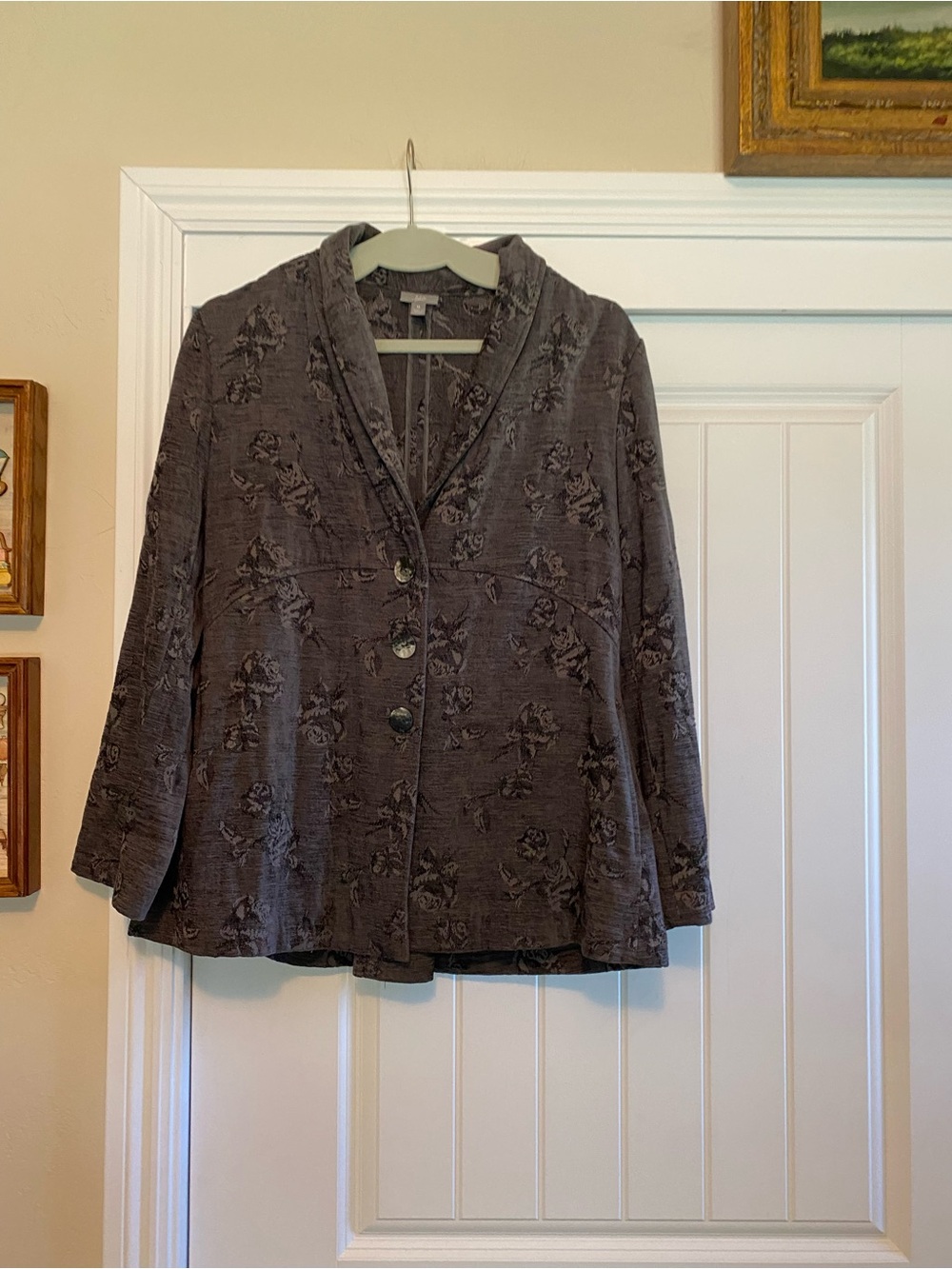 J. Jill velvety tapestry jacket